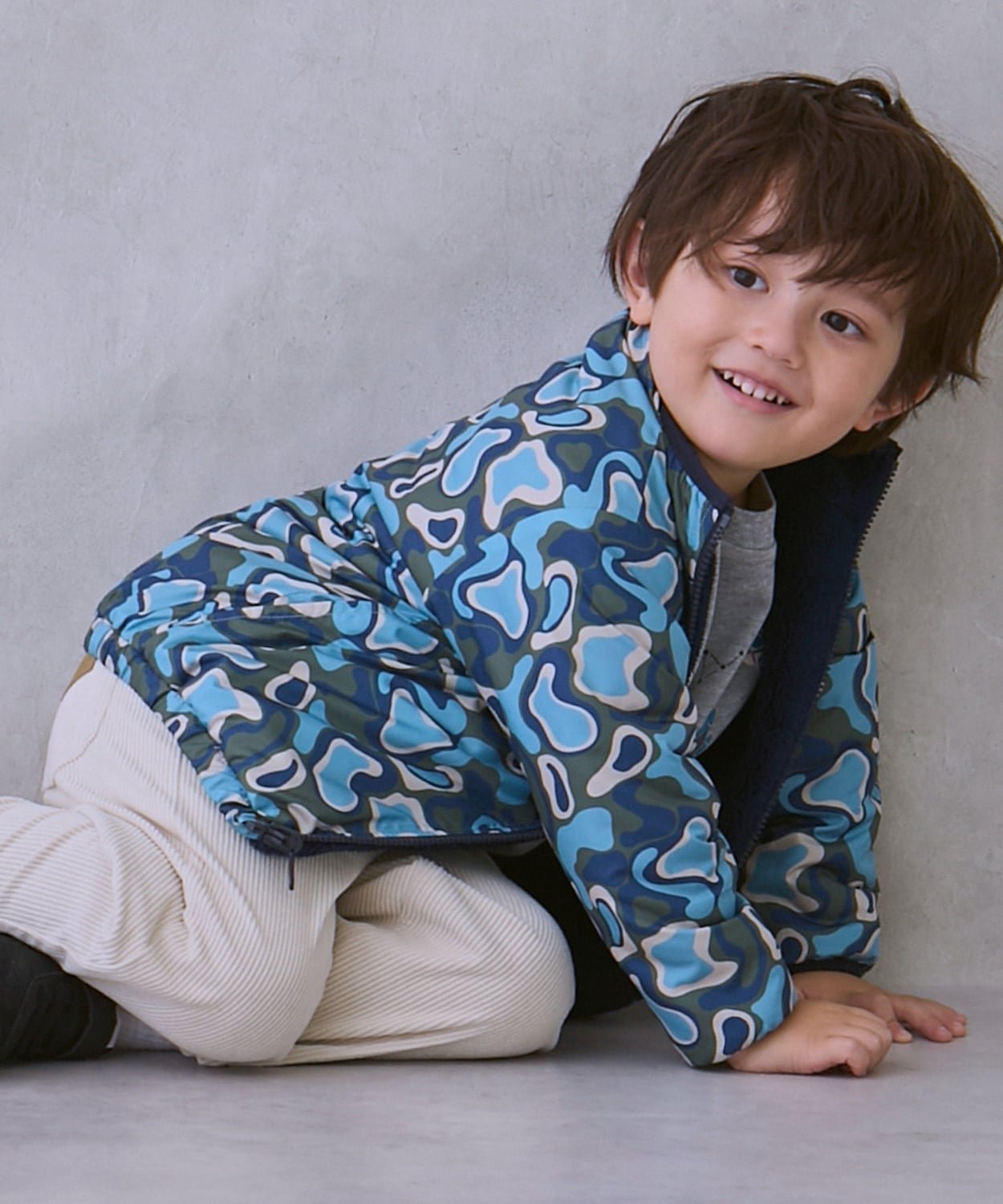 Блузка Patterned x Boa Blouson Petit Main, navy blue — фото 3
