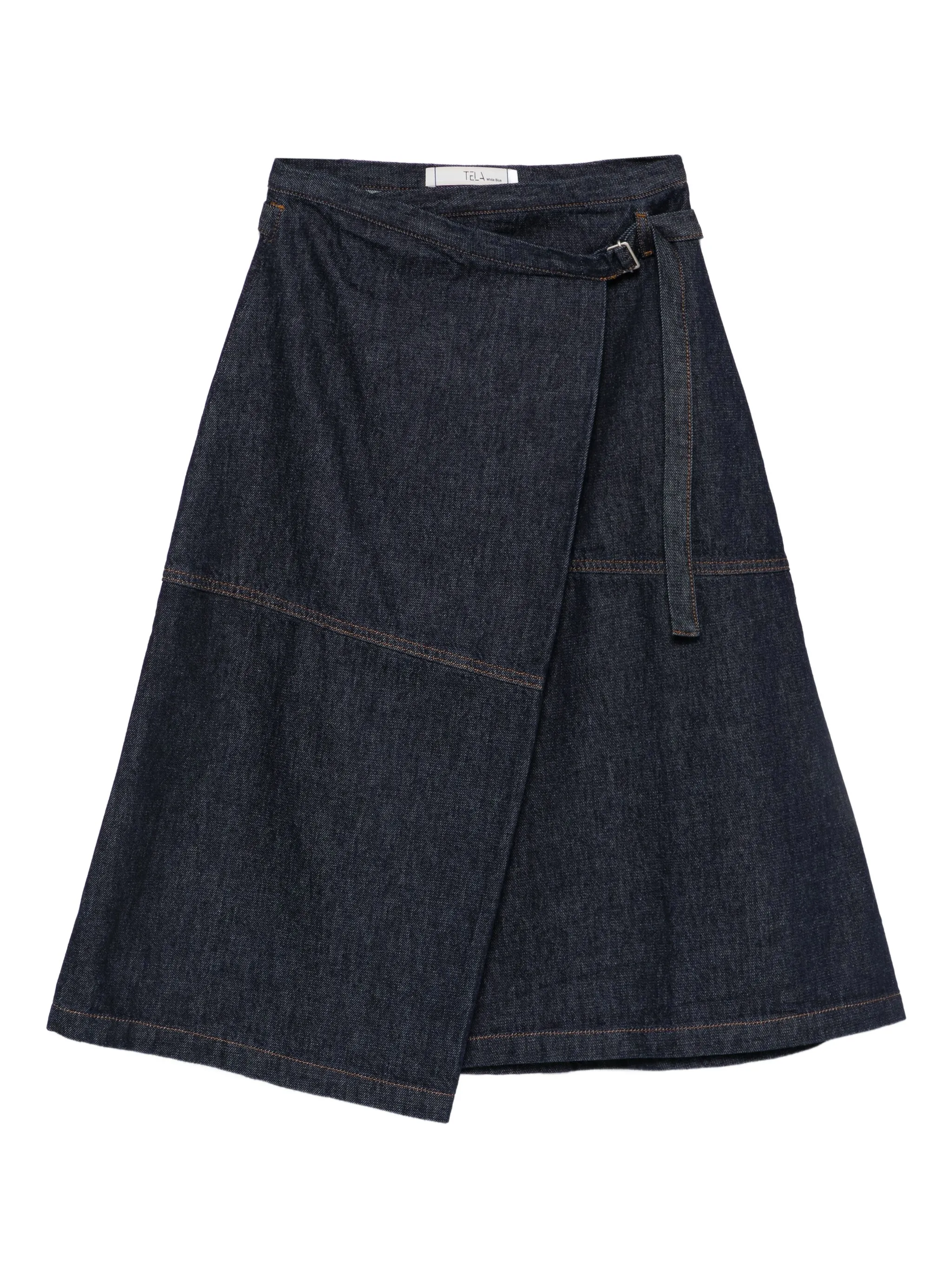 

Джинсовая юбка А-силуэта Tela, синий