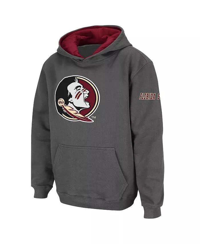 

Толстовка с капюшоном Big Boys Charcoal Florida State Seminoles Big Logo Stadium Athletic