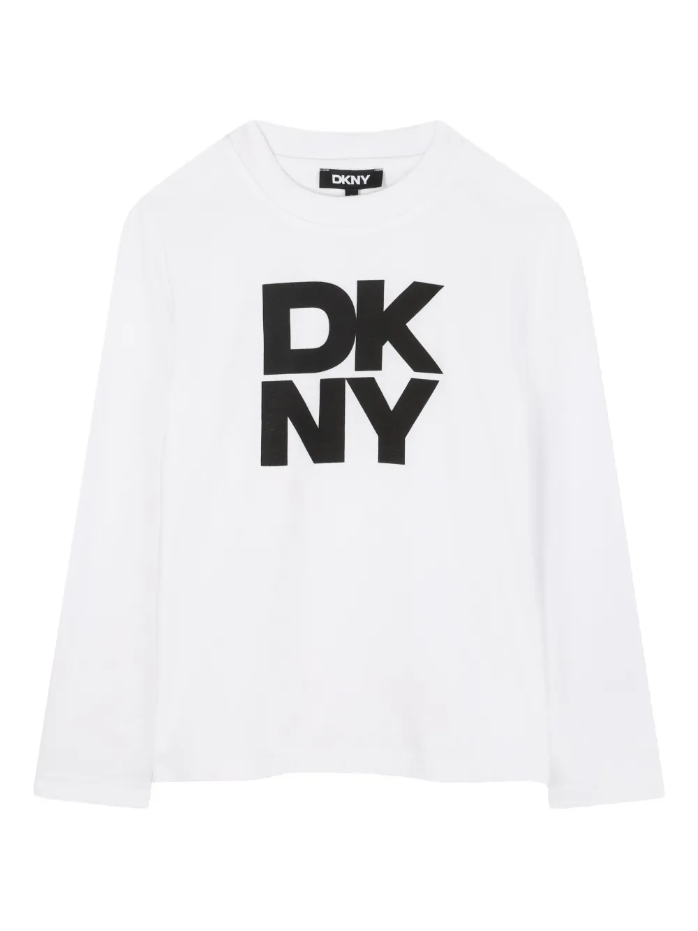 

Лонгслив с логотипом Dkny Kids, белый