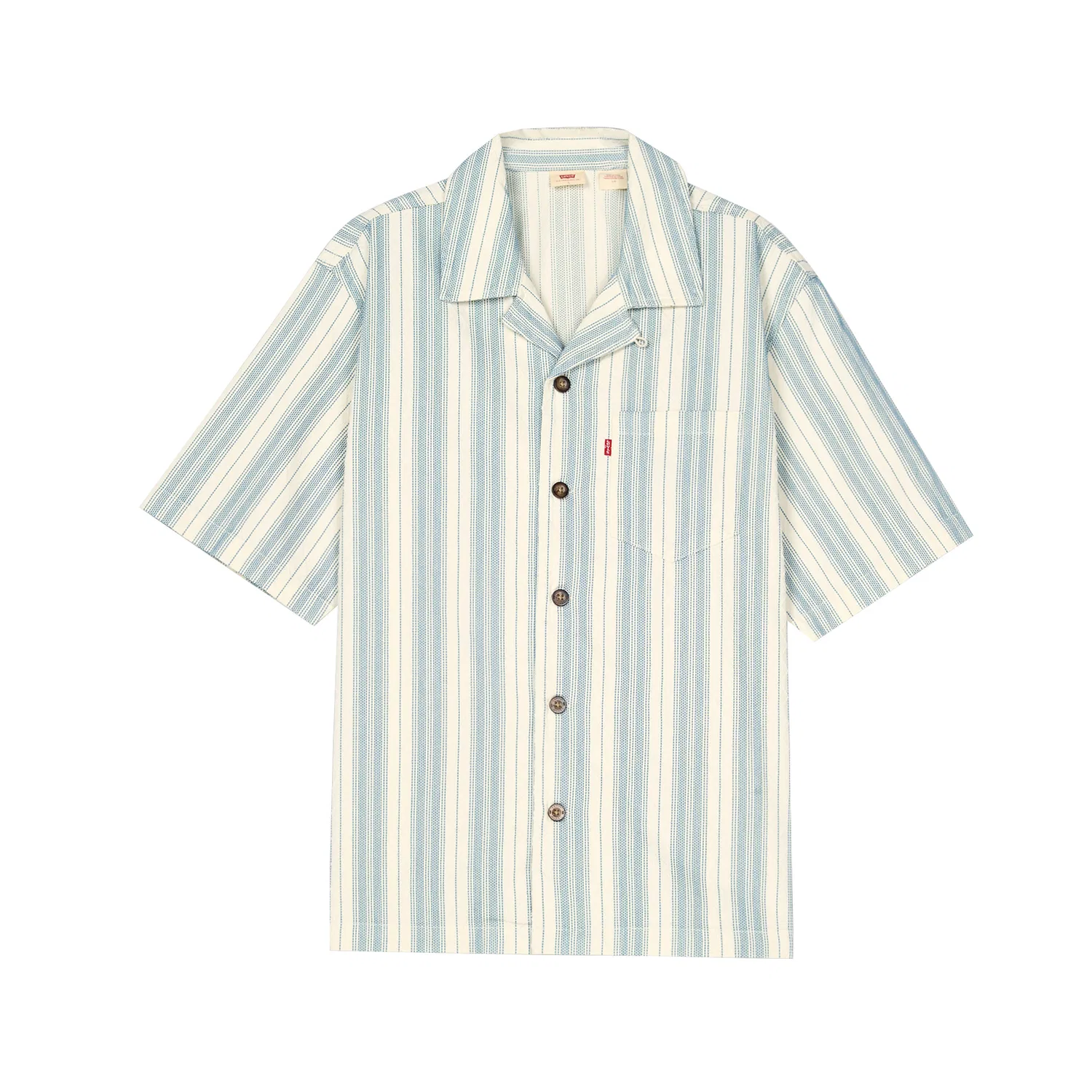 Рубашка унисекс белая отложной воротник деним Levis, White