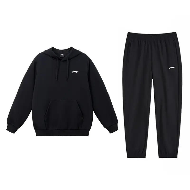 

LiNing Повседневная спортивная одежда унисекс Черный+Черный