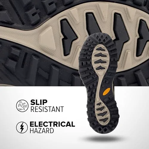 

Мужские защитные ботинки Avenger Aero Trail с композитным носком - EH, нескользящая рабочая обувь для промышленности - ASTM F2413 Avenger Work Boots, оливковый/желтый