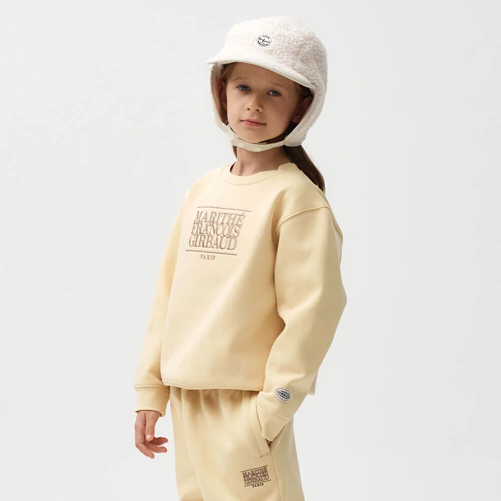 Детский свитшот Marithé Kids Enfant Classic Logo, цвет масло
