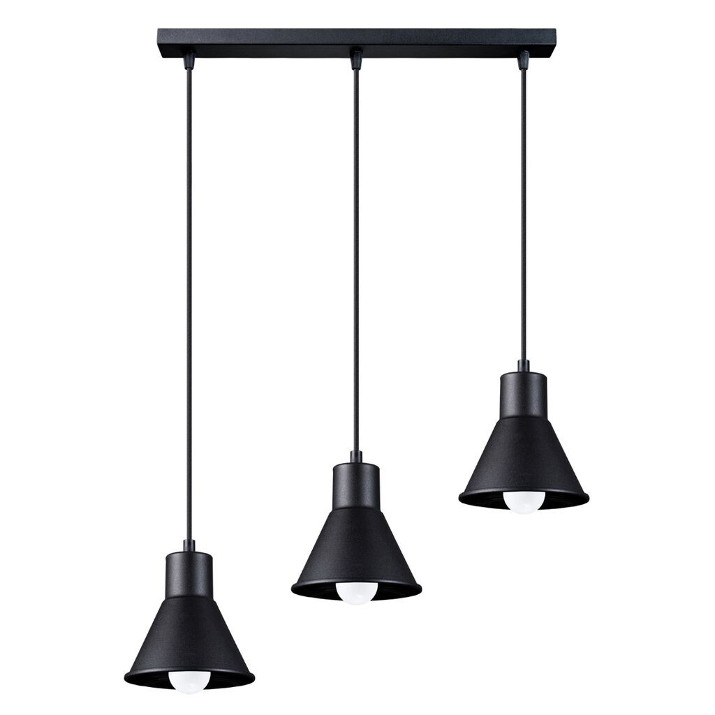 

Подвесной светильник TALEJA 3 черный [E27] 3xE27 60Вт сталь 120x14x45см Sollux Lighting