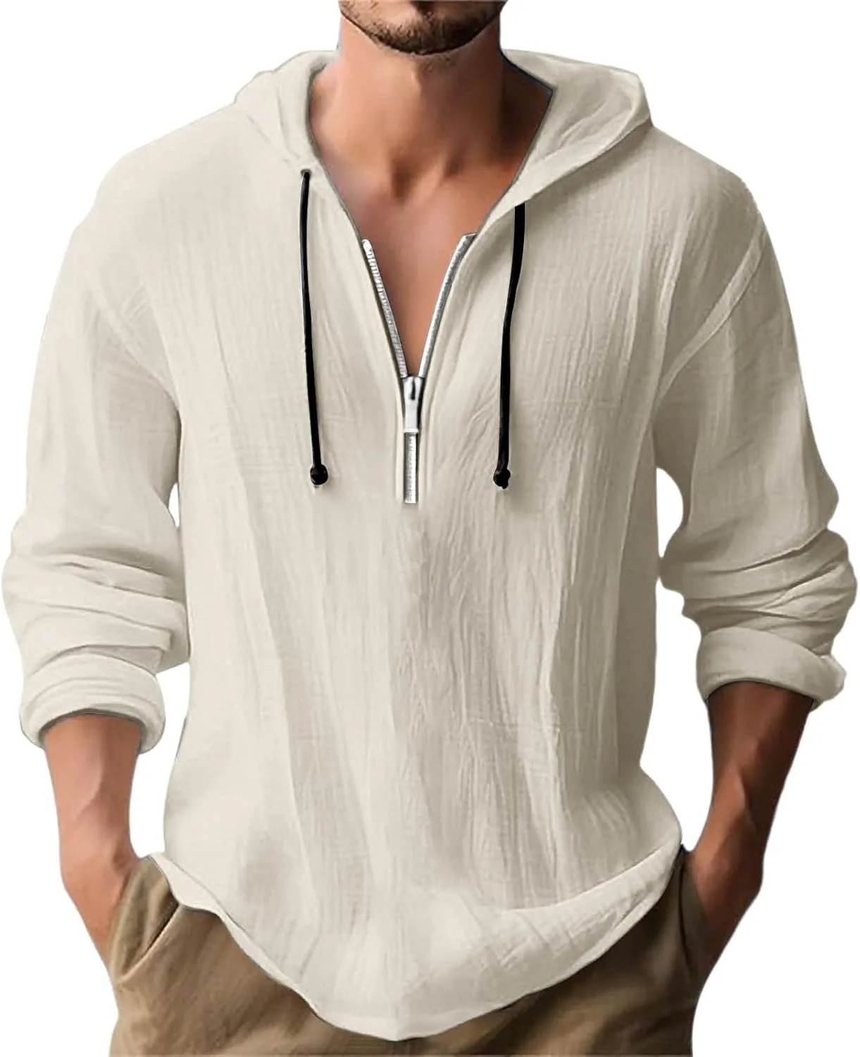 

Толстовка с капюшоном для мужчин, Casual, с длинным рукавом и карманом betible