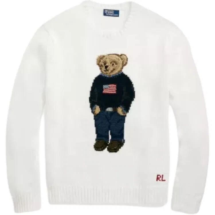 Джемпер вязаный Polo Bear Polo Ralph Lauren, White