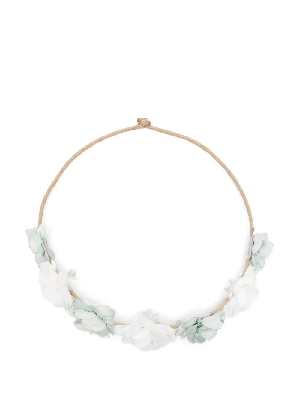 

Ободок с цветочной аппликацией Paz Rodriguez, зеленый