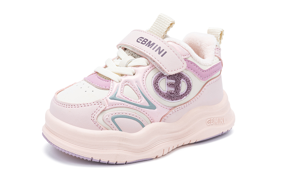 Детские повседневные туфли Kids EBMINI, бежевый розовый — фото 3