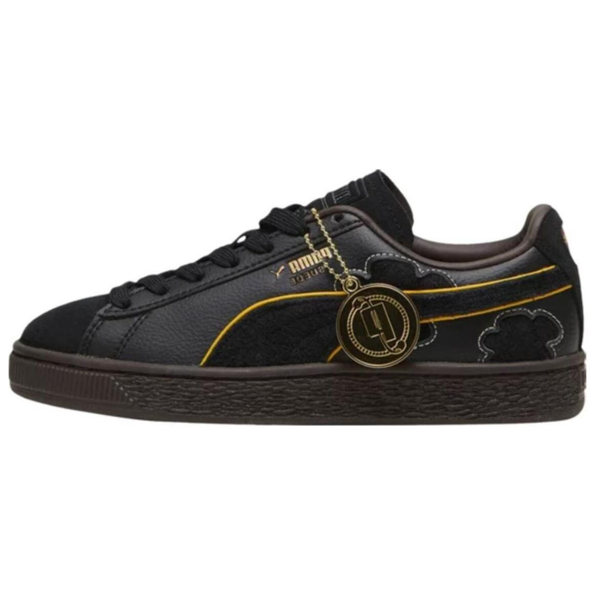 

Кроссовки Puma One Piece X Suede Big Kid 'Blackbeard', черный/золотой