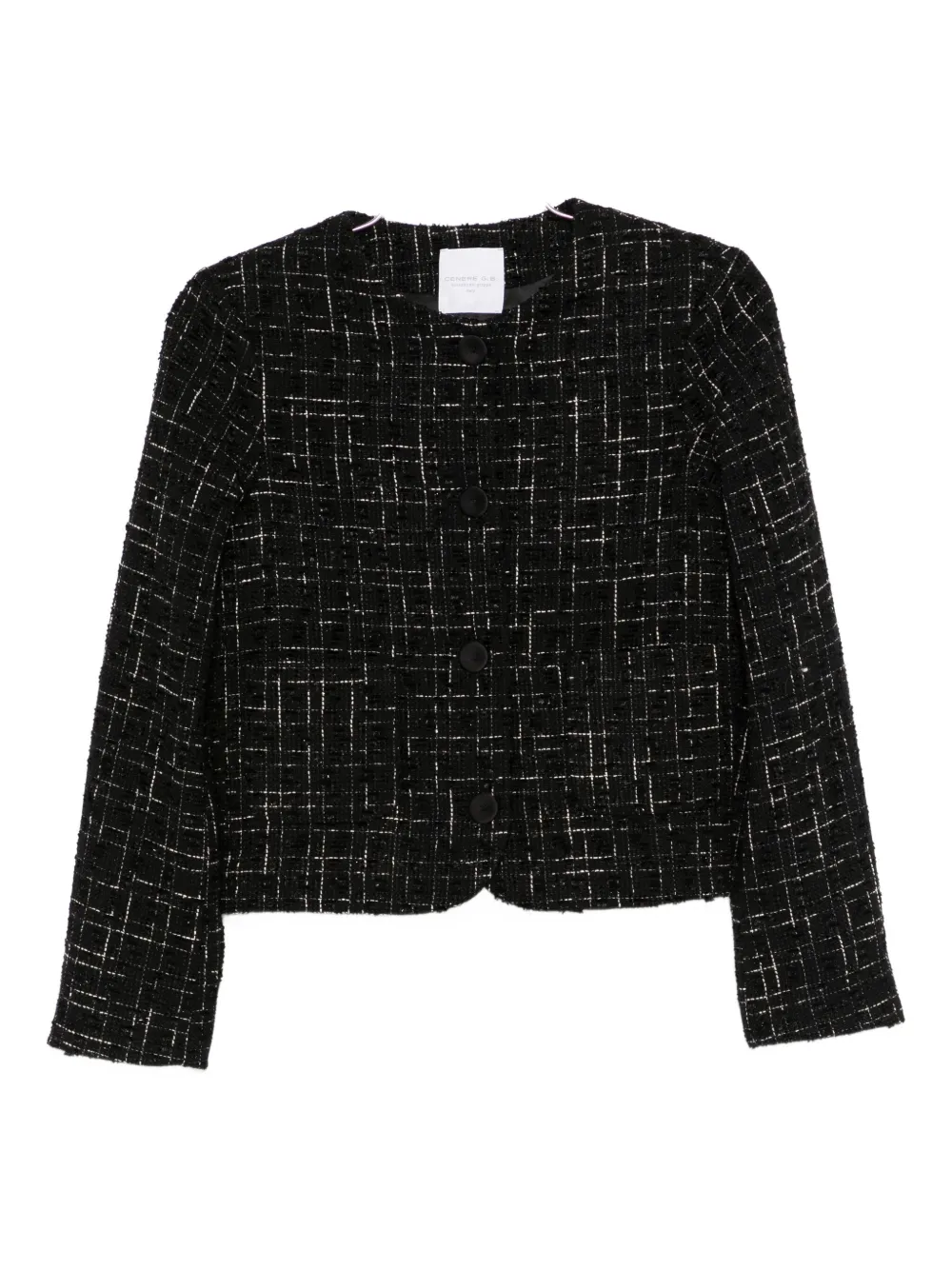 

Твидовый жакет на пуговицах Cenere Gb, черный