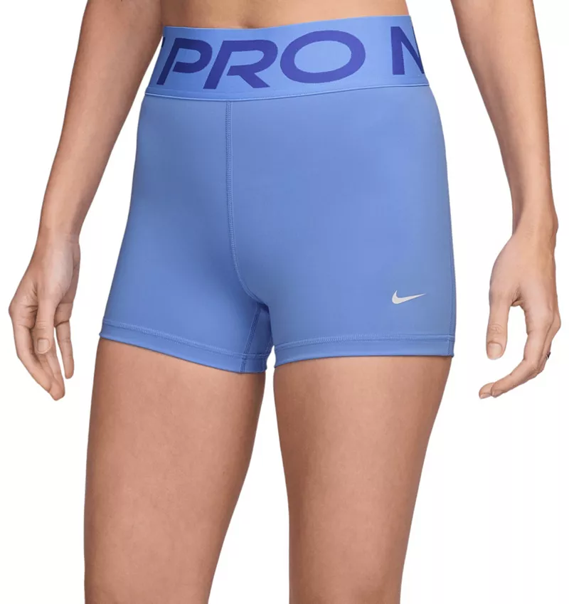 

Женские байкерские шорты Nike Pro Sculpt с высокой талией (3 дюйма), цвет Royal Pulse