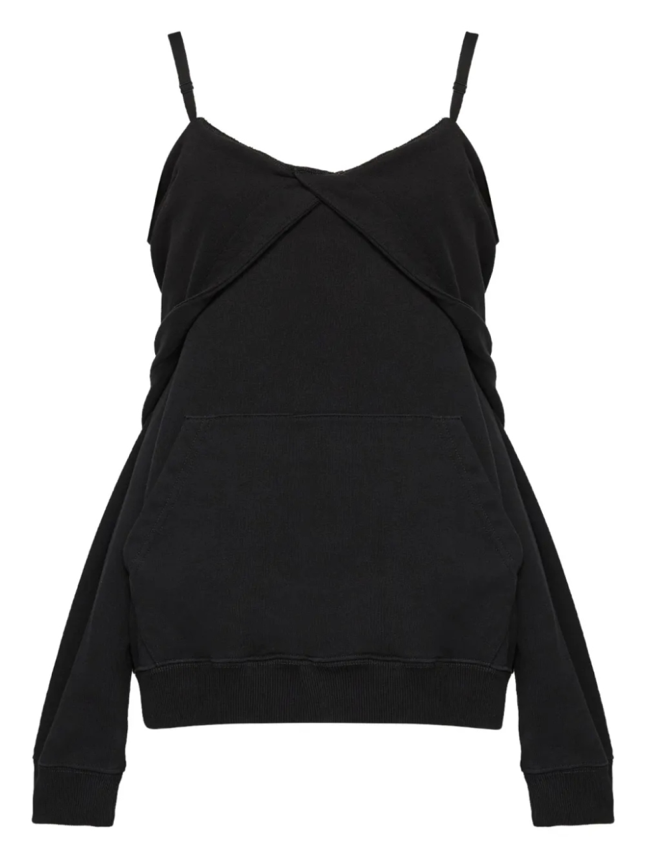 

MM6 Maison Margiela толстовка с открытыми плечами, черный