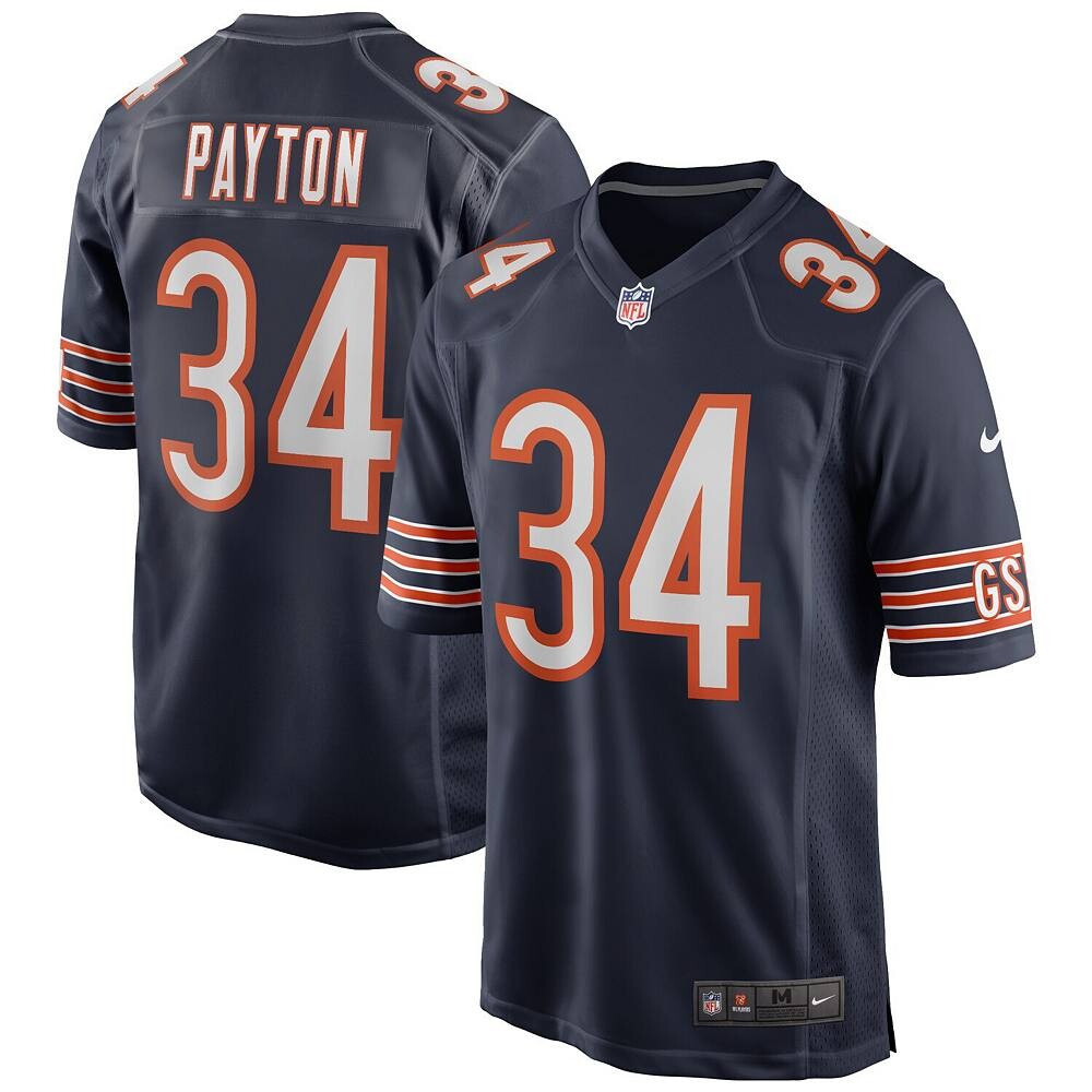 

Мужская футболка Nike Walter Payton Navy Chicago Bears Game Retired Player, цвет Brs Navy