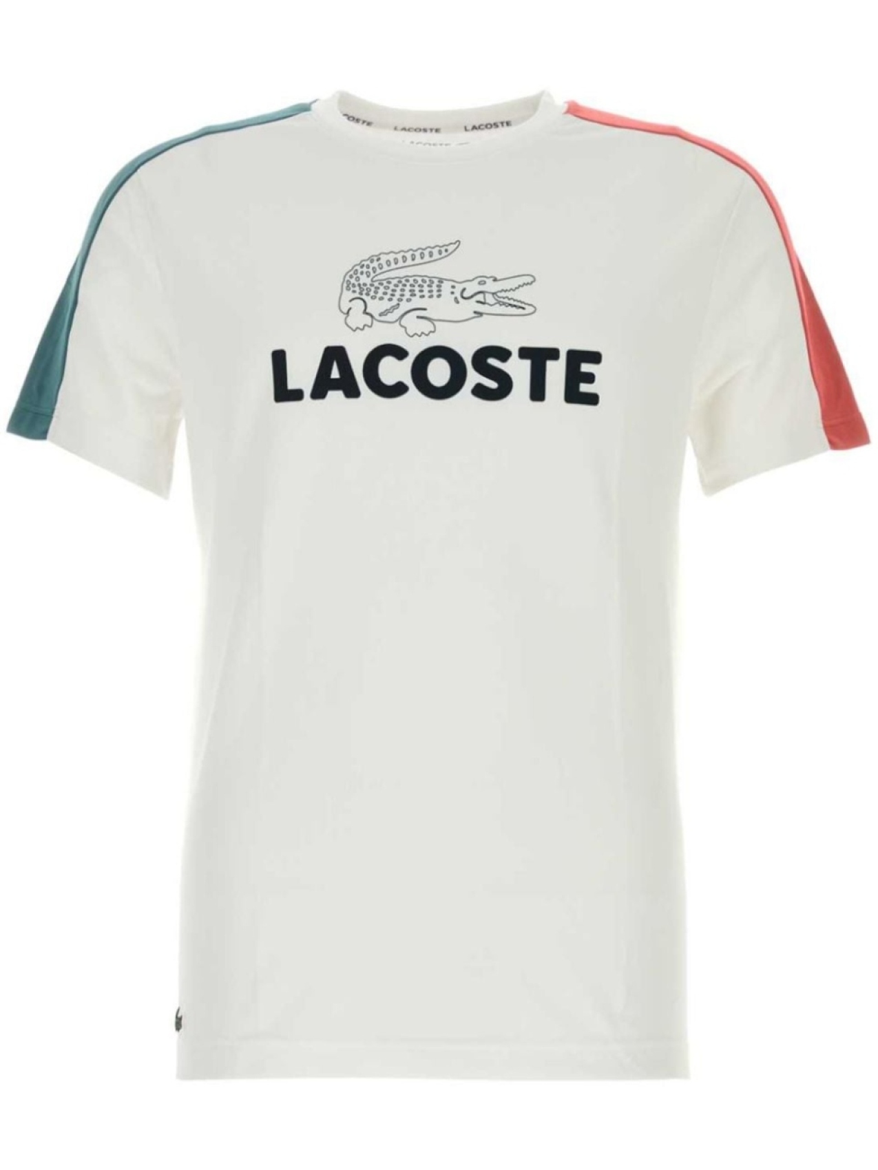 

Футболка Lacoste с цветными блоками, белый