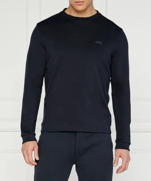 

Изогнутая толстовка Salbo Regular fit Boss Green, синий