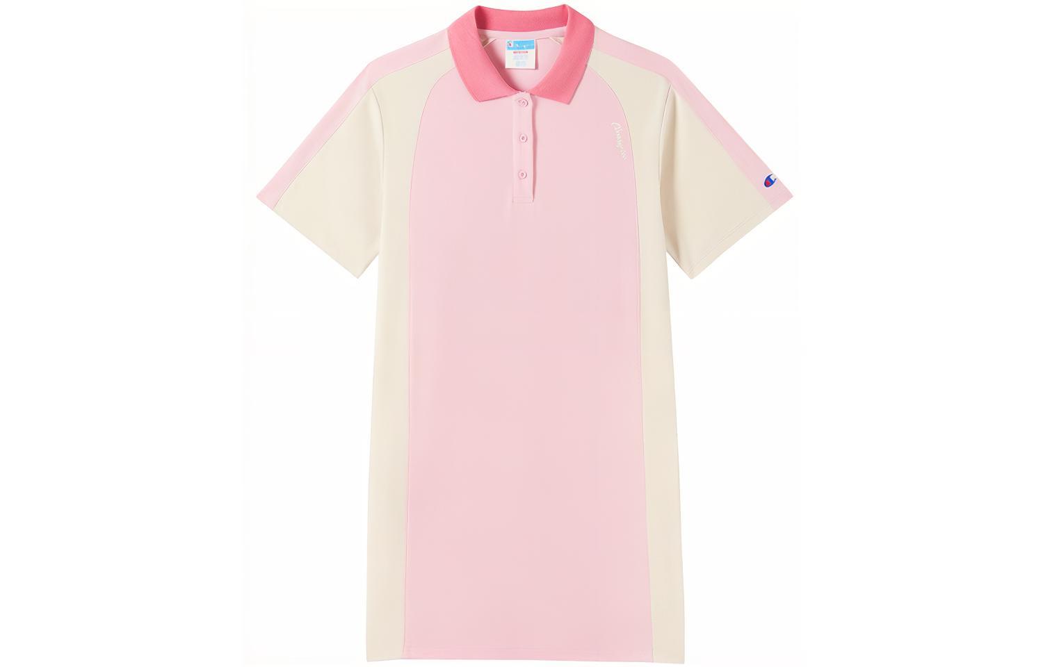 

Женское платье с коротким рукавом Champion, белый розовый patchwork