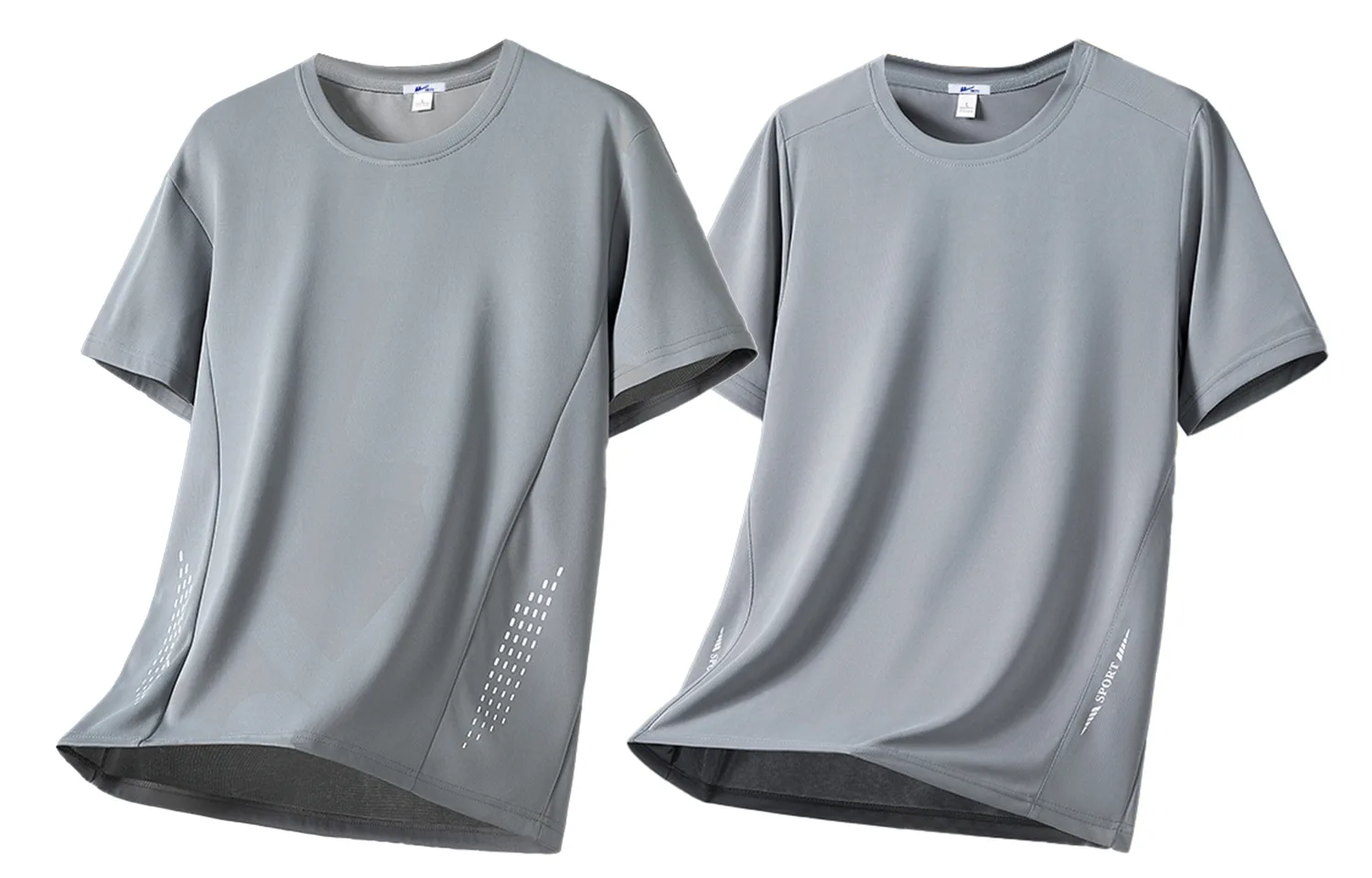 Коллекция "Riding The Wind" спортивная одежда унисекс WARRIOR, 21 Gray+17 Gray (2 Pack Ice Silk T-Shirt)