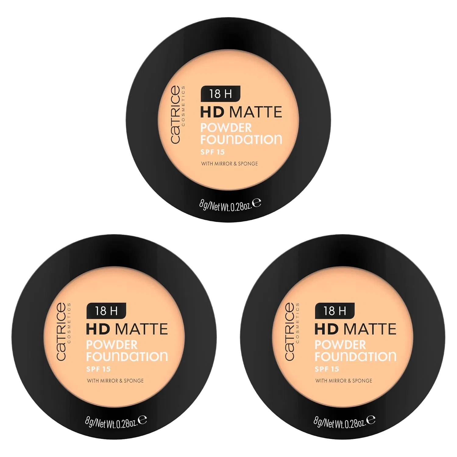 Матирующая пудра-основа «18H HD Matte Powder Foundation» №025C от Catrice Catrice, 025C