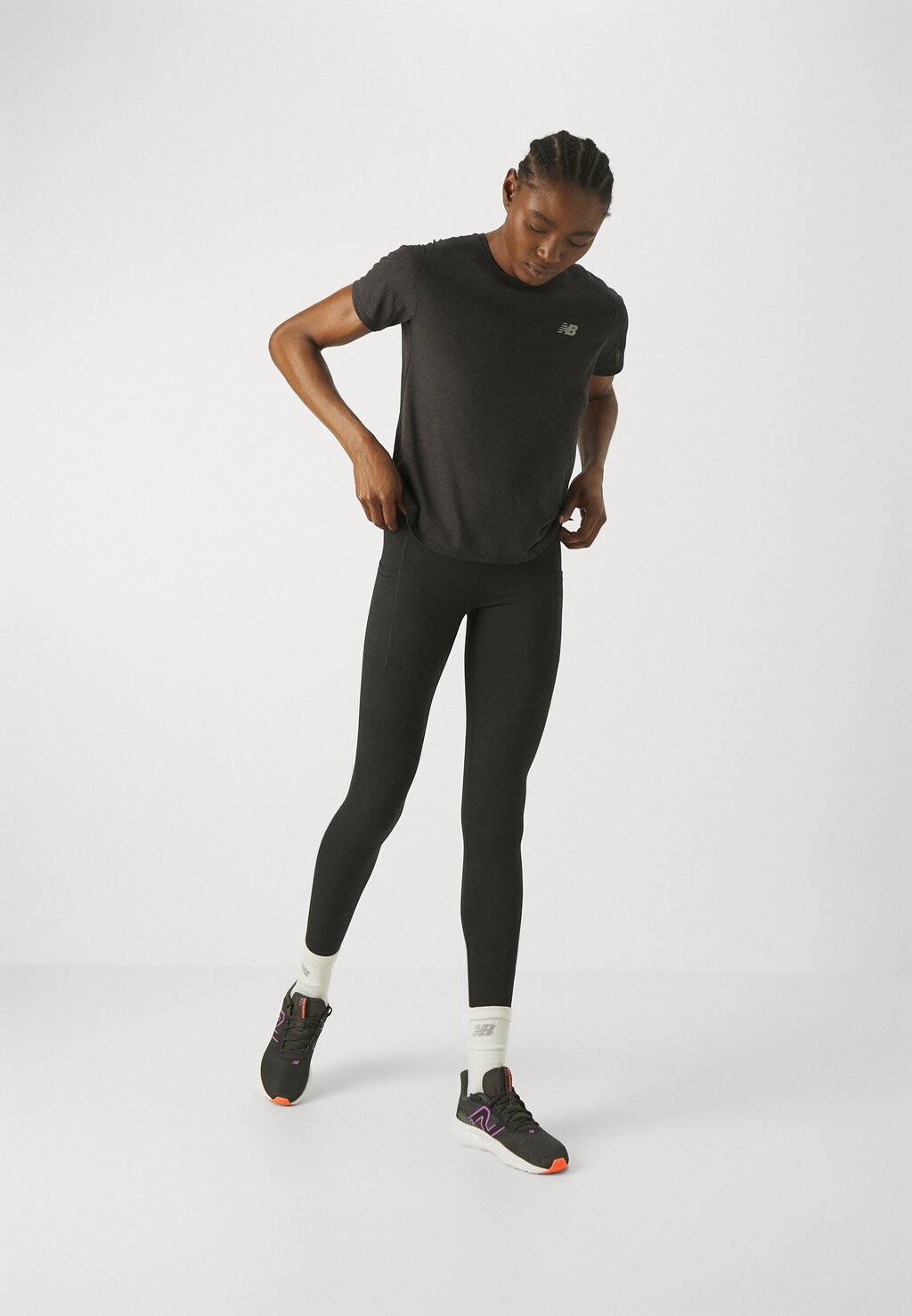 

Леггинсы Nb Sleek Pocket High Rise Legging 27" New Balance, черный