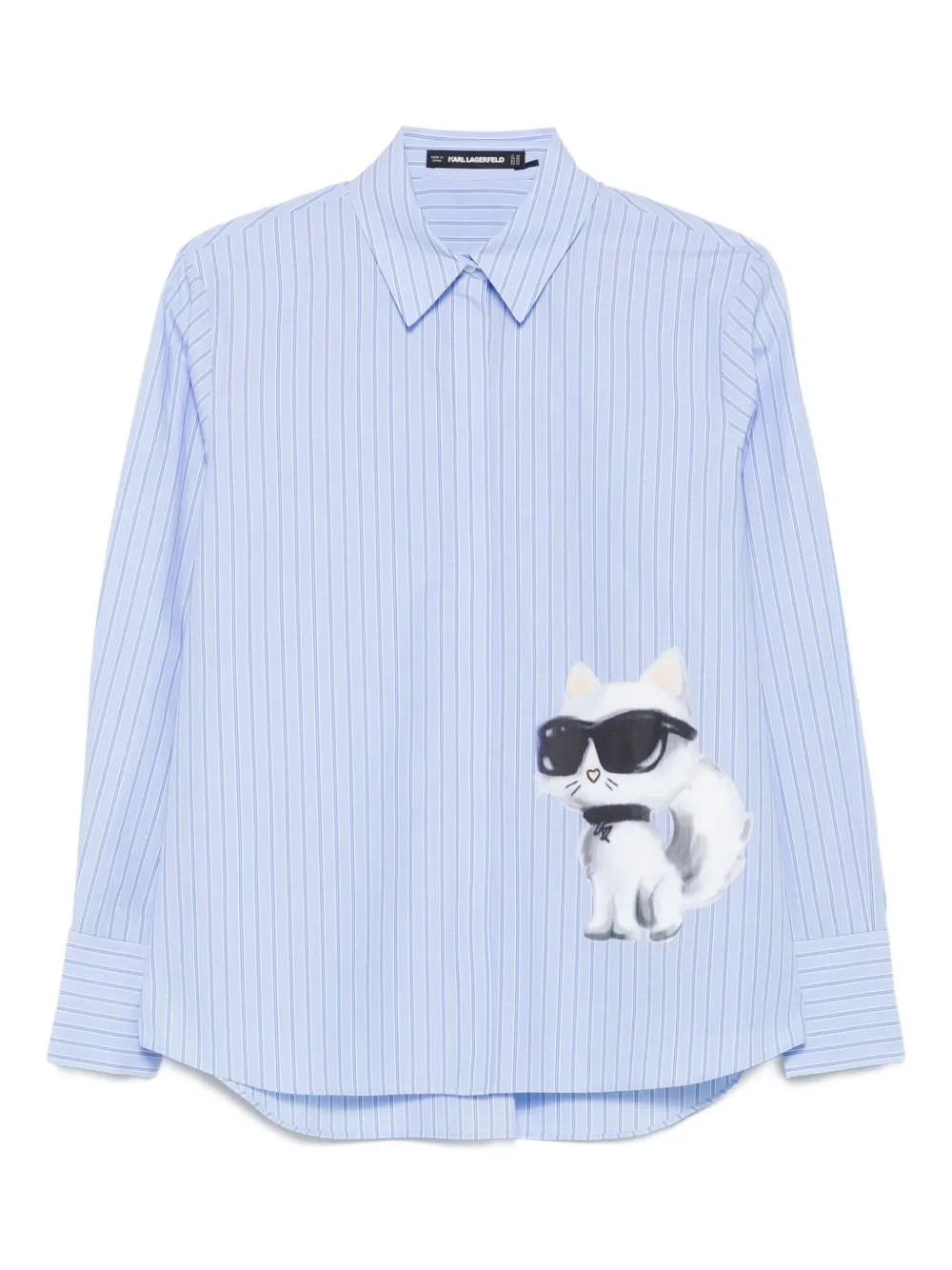 

Полосатая рубашка Ikon Choupette KARL LAGERFELD, синий
