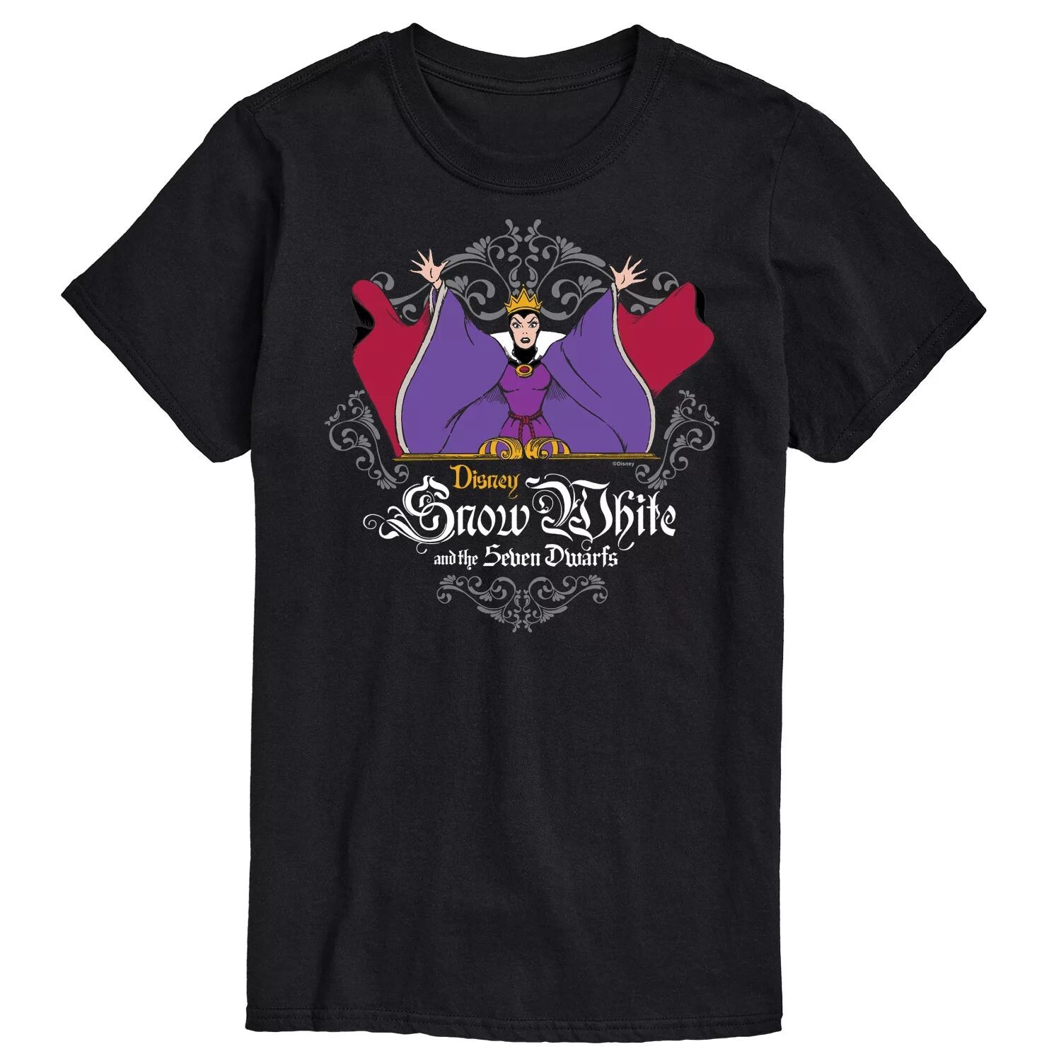 

Футболка с рисунком Princess Big & Tall Evil Queen Disney, черный