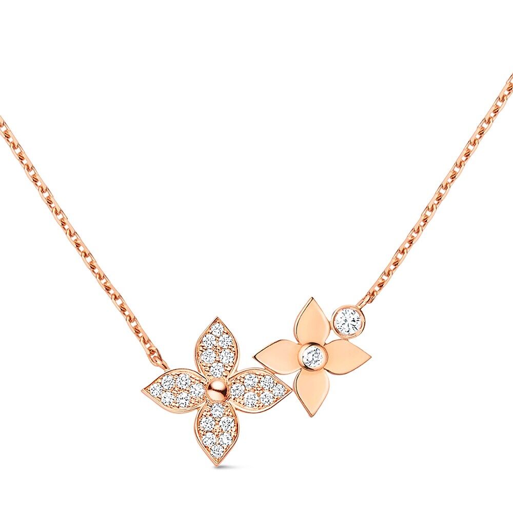 

Ожерелье Idylle Blossom, розовое золото и бриллианты Louis Vuitton, розовый