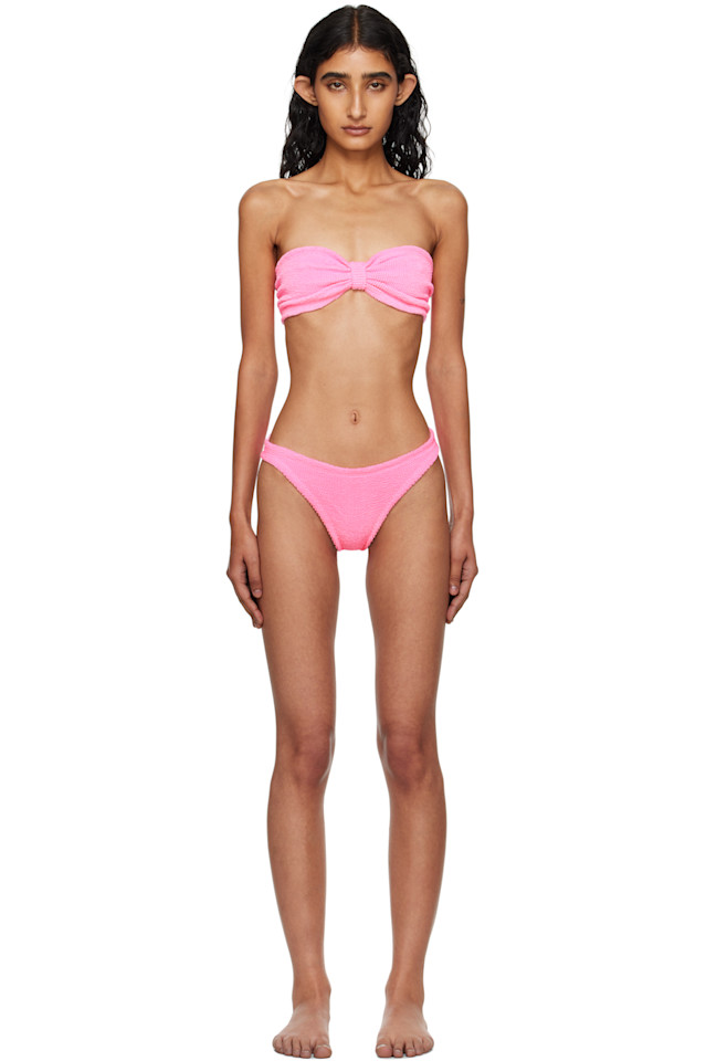 

Hunza G Розовое джинсовое бикини