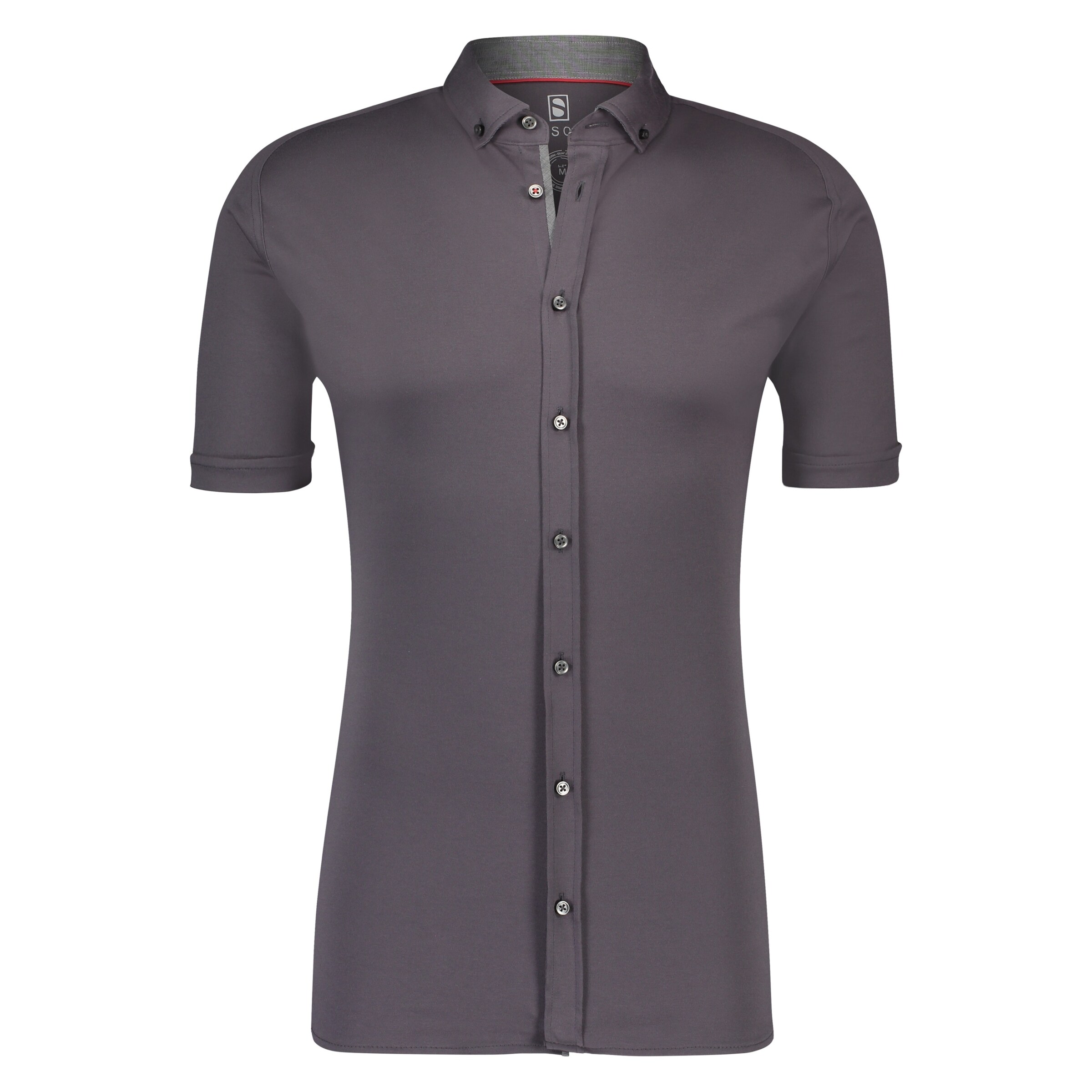 

DESOTO Рубашка на пуговицах Slim fit в темно-сером цвете