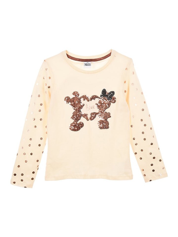 

Лонгслив Disney Minnie Mouse Minnie, цвет creme/gold