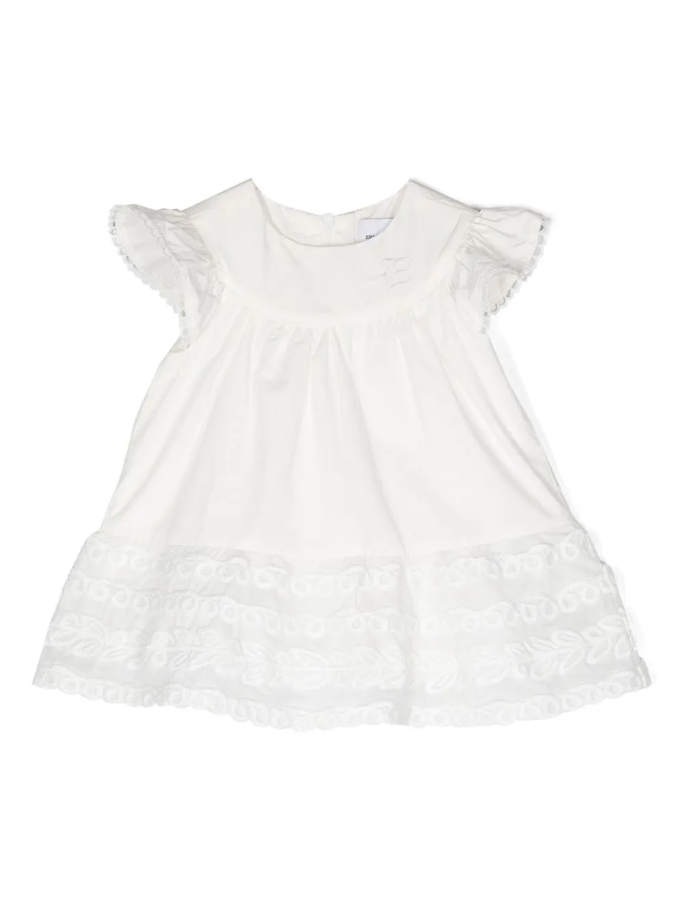 

Платье с вышивкой Ermanno Scervino Junior, белый