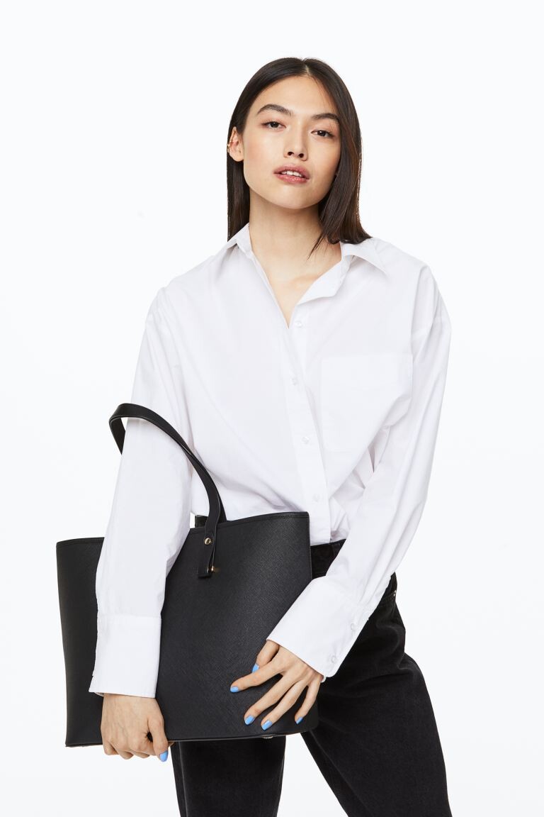 

Сумка-шоппер из искусственной кожи H&M