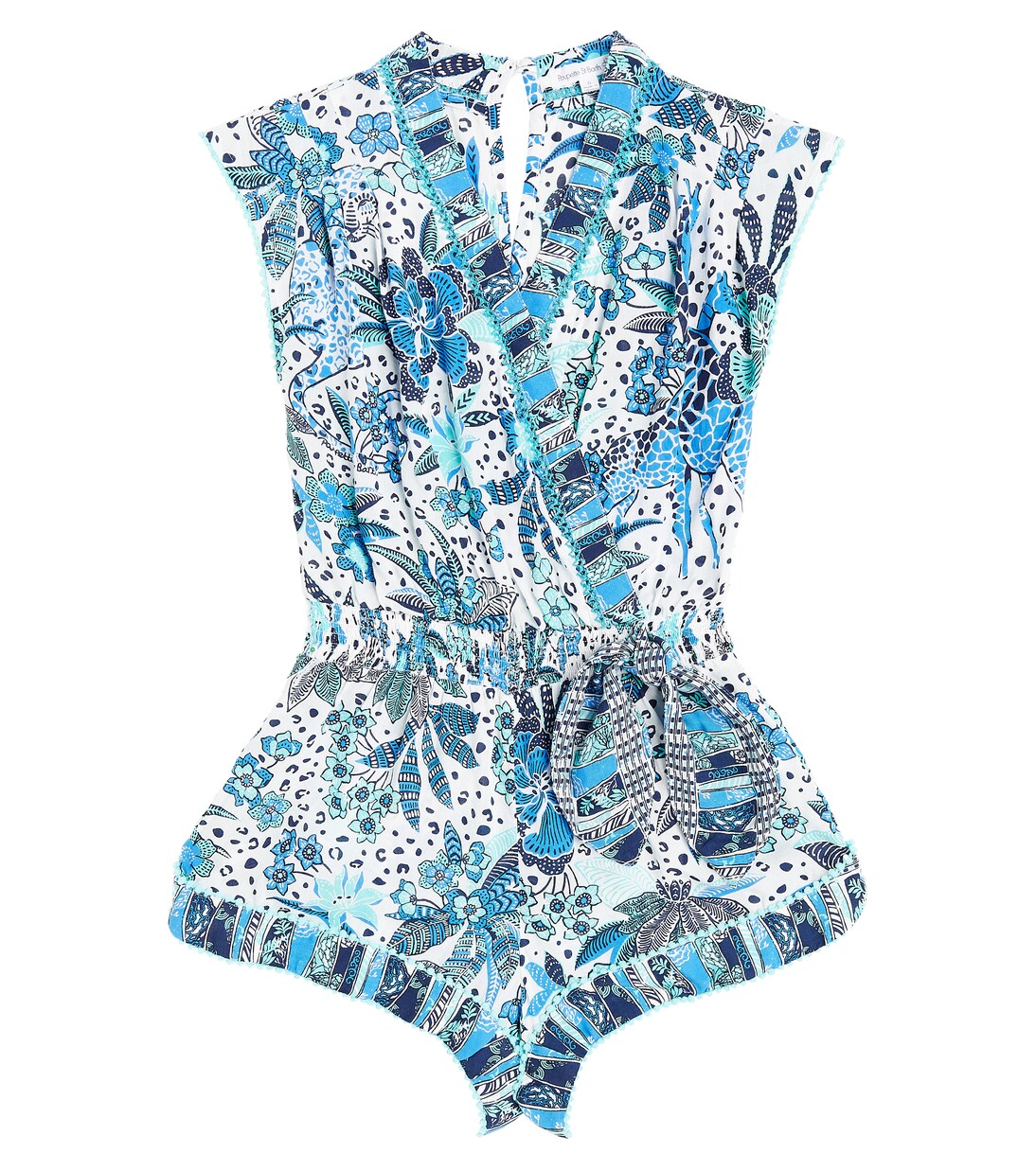 

Комбинезон с принтом Anaik Poupette St Barth Kids, Blue Savana Svl