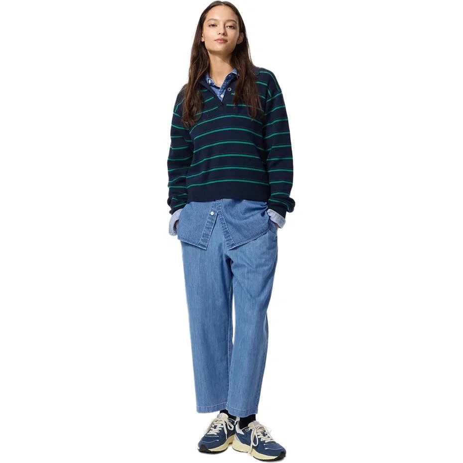 Джинсы прямого кроя UNIQLO Women's Moderate Straight Fit королевский синий