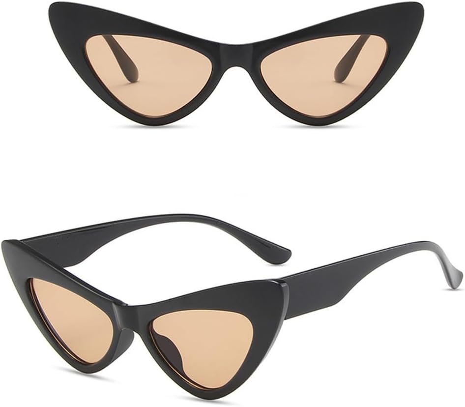 

Солнцезащитные очки в форме «кошачий глаз» для женщин, европейско-американский стиль, конфетные цвета, модные солнцезащитные очки для женщин, цвет «черный чай» MTZJH, One Color