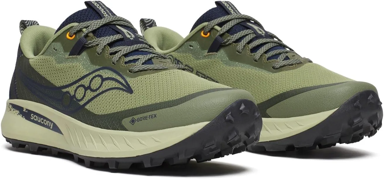 Мужские кроссовки Saucony Peregrine 15 с водонепроницаемой мембраной Gore-tex, темно-синий — фото 2