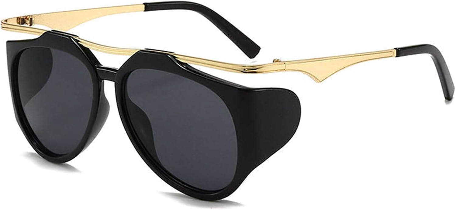 

Willochra — большие солнцезащитные очки в стиле панк Y2K, круглые, женские, 2025 год, роскошные винтажные овальные солнцезащитные очки, женские очки-щитки, защита от ультрафиолета UV400, C1