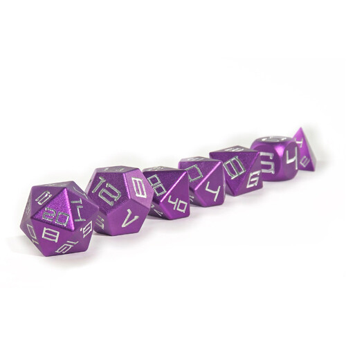 

Игровые кубики Purple Single Coloured Aluminium Level Up Dice