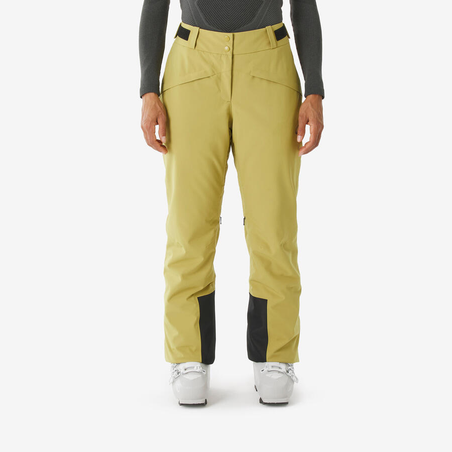 

WEDZE Женские теплые, дышащие горнолыжные брюки - 500В зеленые