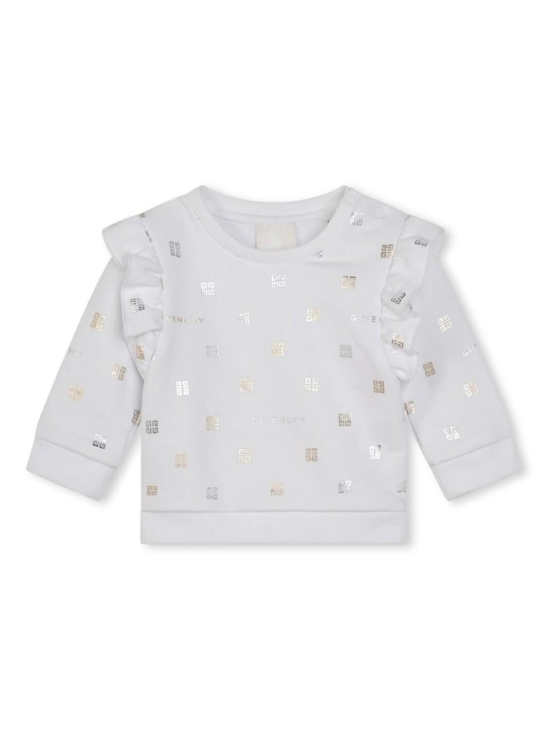 

Givenchy Kids толстовка с принтом 4G, серебристый