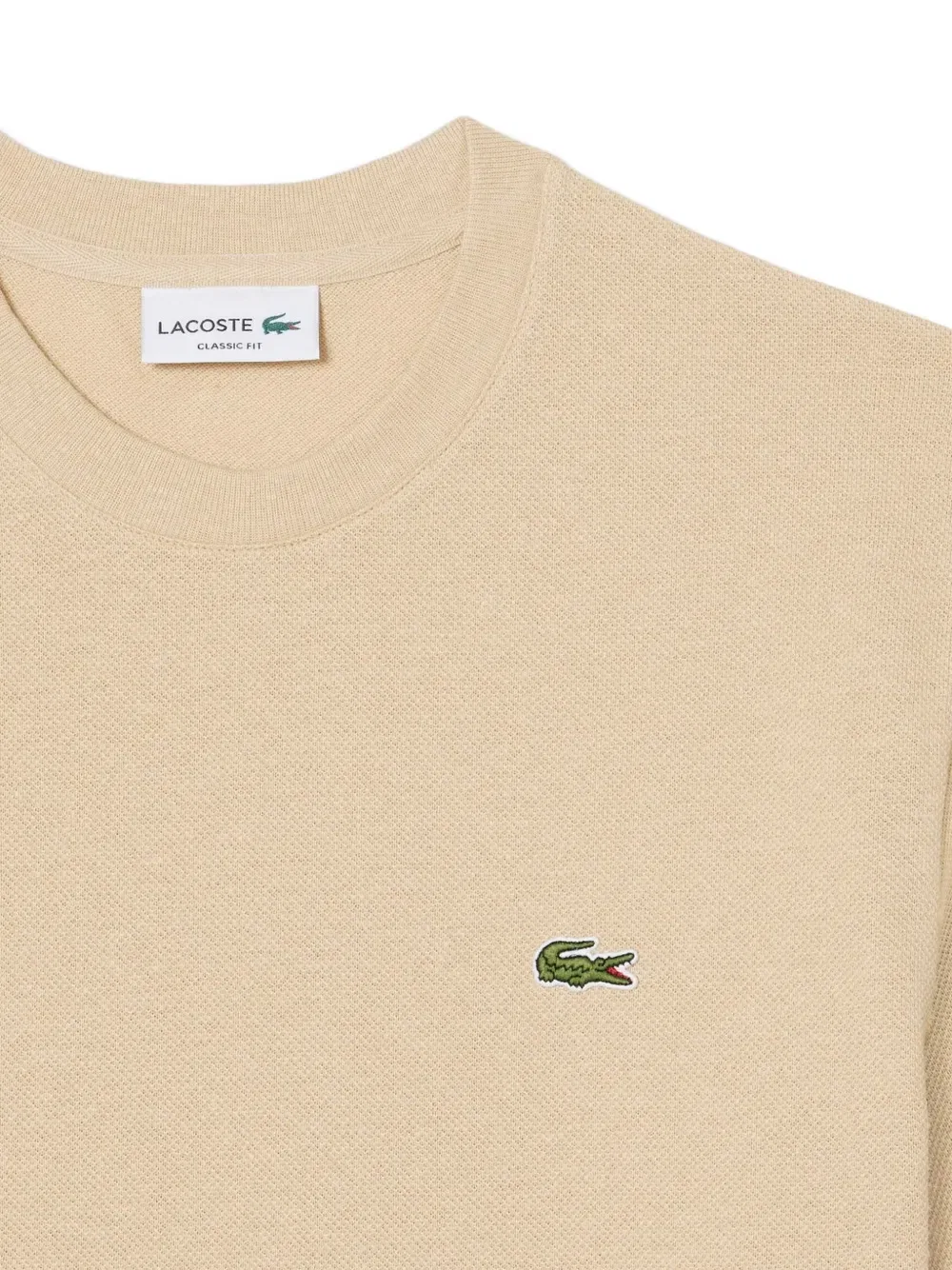Футболка с круглым вырезом Lacoste, нейтральный — фото 3