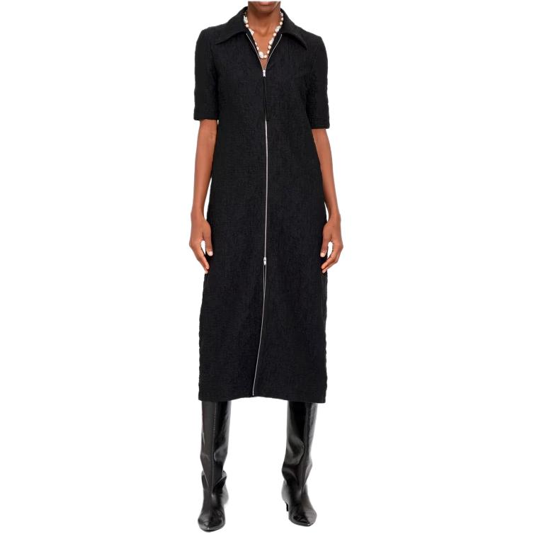 

Футболка с коротким рукавом женская черная JIL SANDER