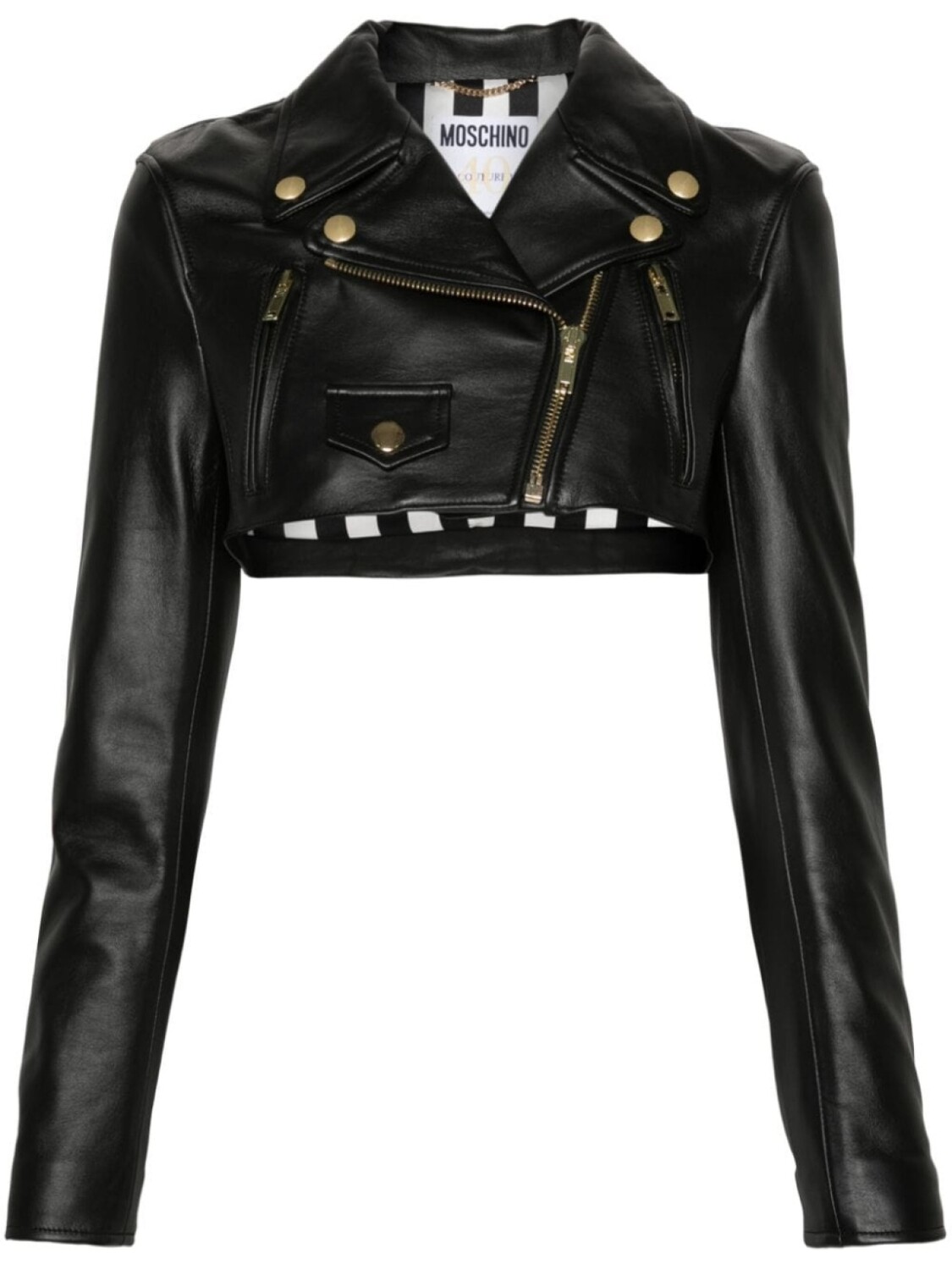 

Moschino байкерская куртка, черный