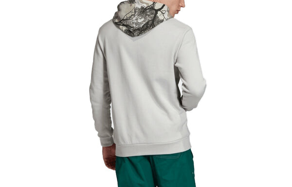 Толстовка Men's adidas originals Camouflage Logo Printing Pullover Light Grey, серый — фото 2
