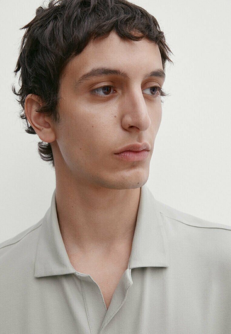 

Рубашка-поло Short Sleeve Massimo Dutti, светло-зеленая