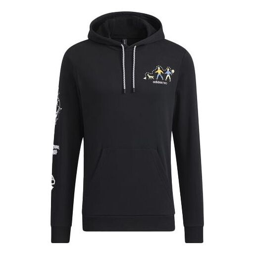 

Толстовка Men's adidas neo Illustration Printing Sports Black, черный