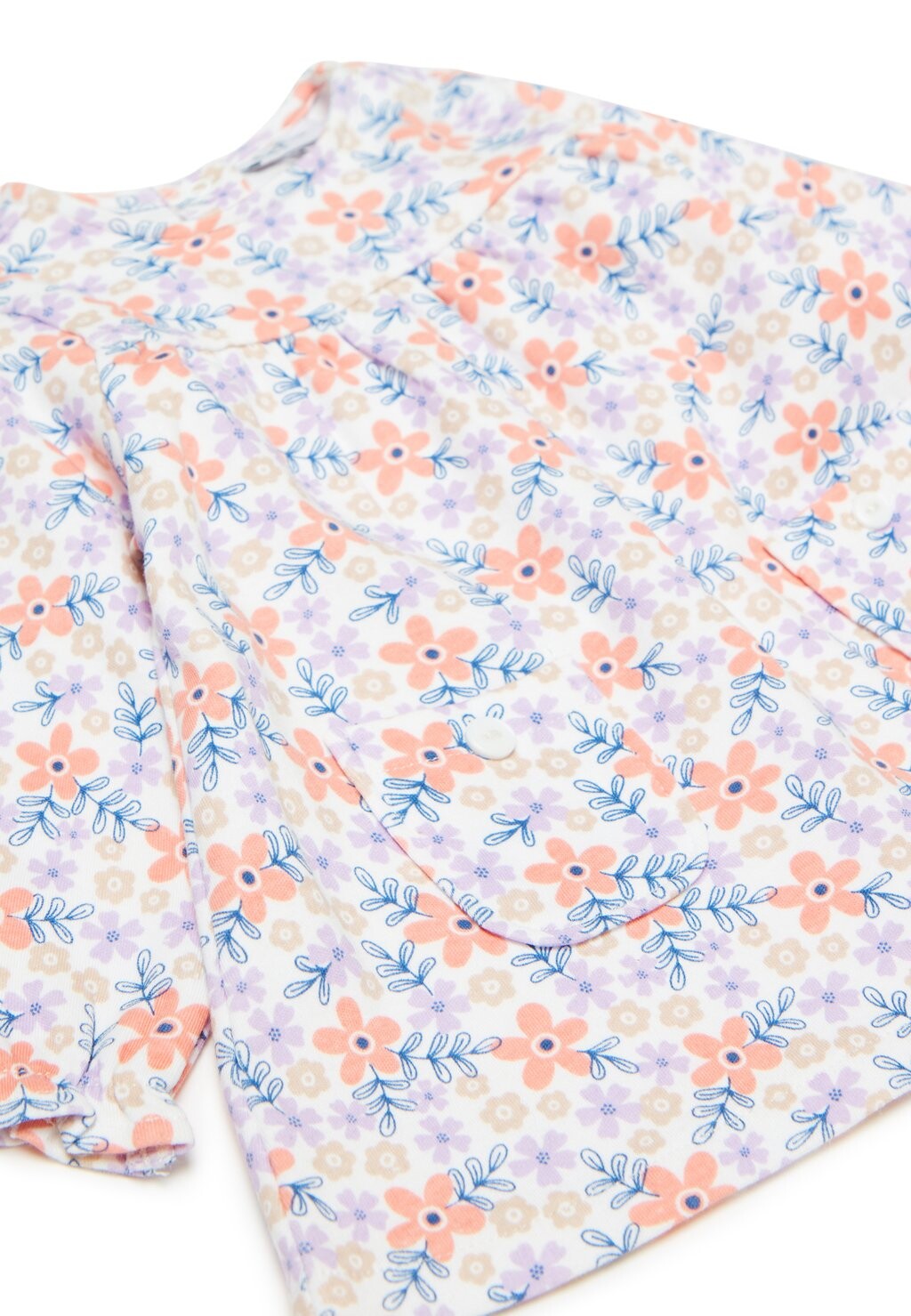 

Повседневное платье Floral OVS, бело-розовый