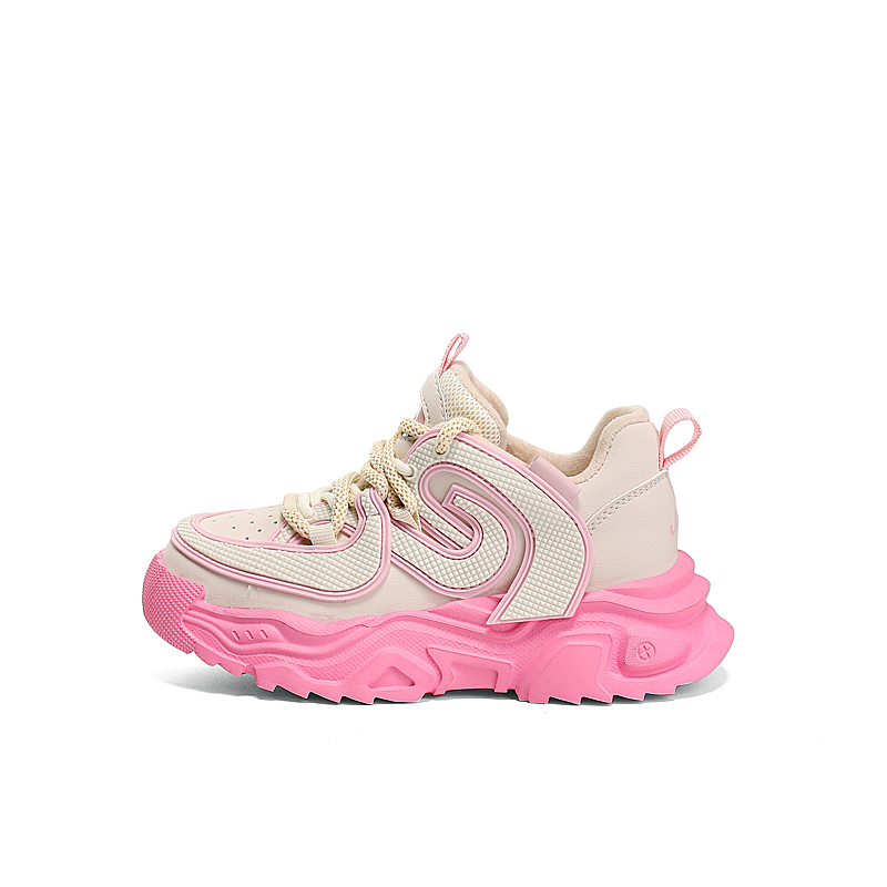 

Jeep Скользоустойчивые, износостойкие, легкие амортизирующие термонизкие детские кроссовки Lifestyle Beige Pink Kids'