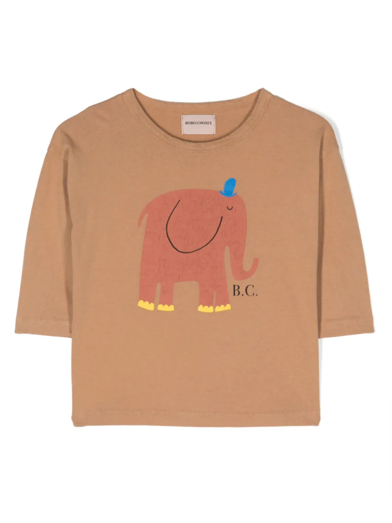 

Bobo Choses футболка The Elephant из органического хлопка, нейтральный