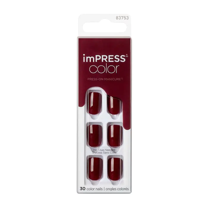 

Накладные ногти impress color nails uñas postizas Kiss, цвет im not a cinna
